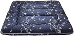 MAXYOYO Japanese Floor Mattress Futon Mattress, 4" Thicken Tatami Mat Sleeping Pad Foldable Roll Up Mat Boys Girls Dormitory Pad Kids Floor Lounger Pillow Bed, Charcoal Grey, Queen Size