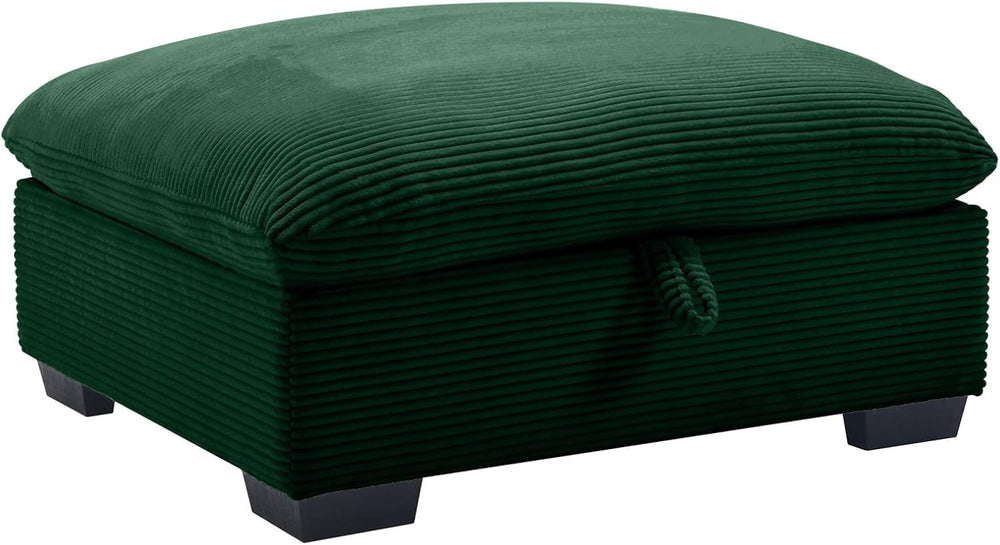 Corduroy Fabric Ottomans Footrest to Combine with 2 Seater Sofa, 3 Seater Sof...