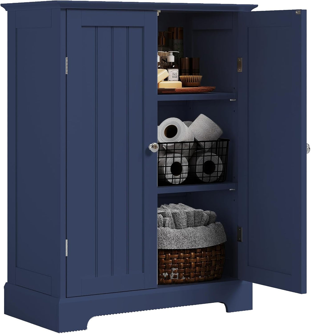 ChooChoo Bathroom Floor Cabinet with 2 Doors and Adjustable Shelves
