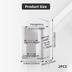 Remote Control Holder for Air Conditioner - Adhesive Wall-Mounted Organizer for Nightstand, Bedside, or Small Spaces - Keeps Remotes Neat & Within Reach (2)