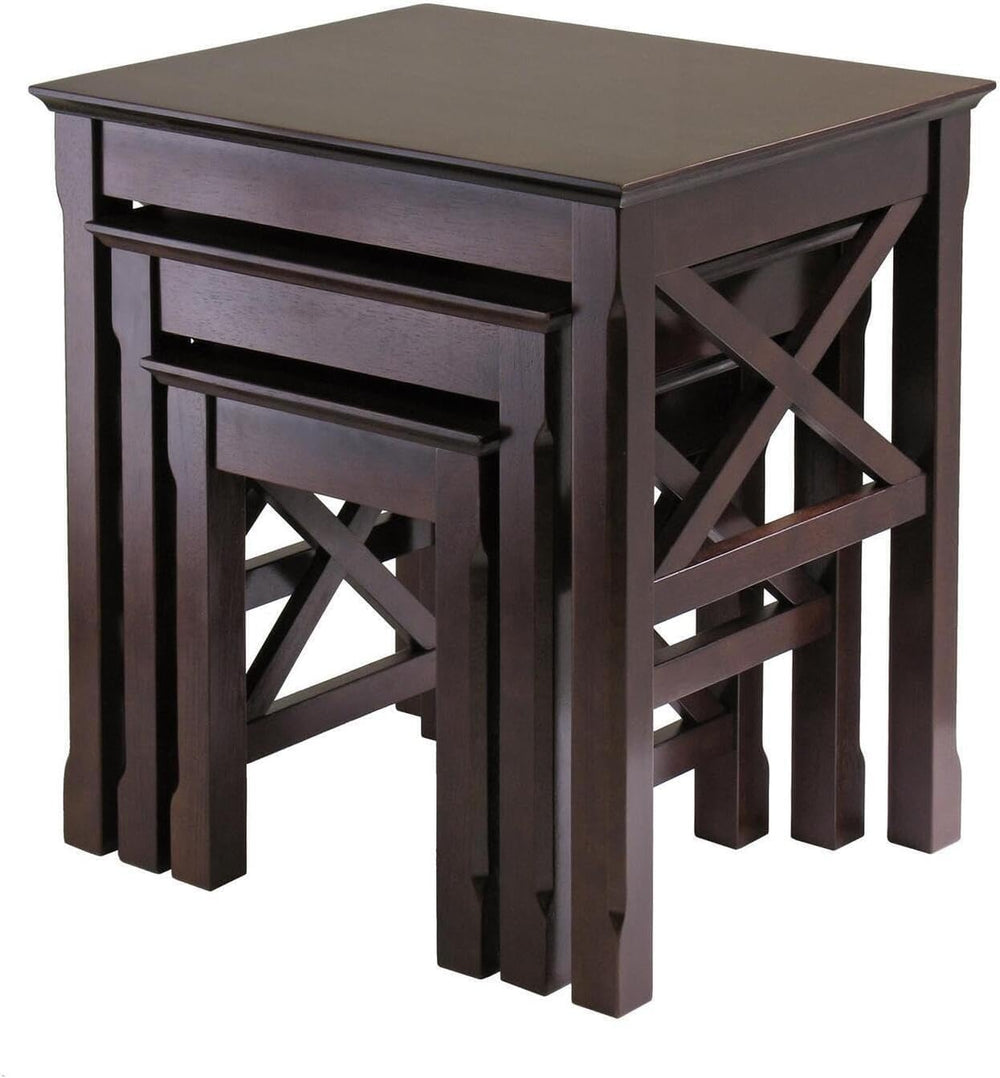 HomeStock Nesting Table Set of 3 - Accent Tables for Living Room & Display