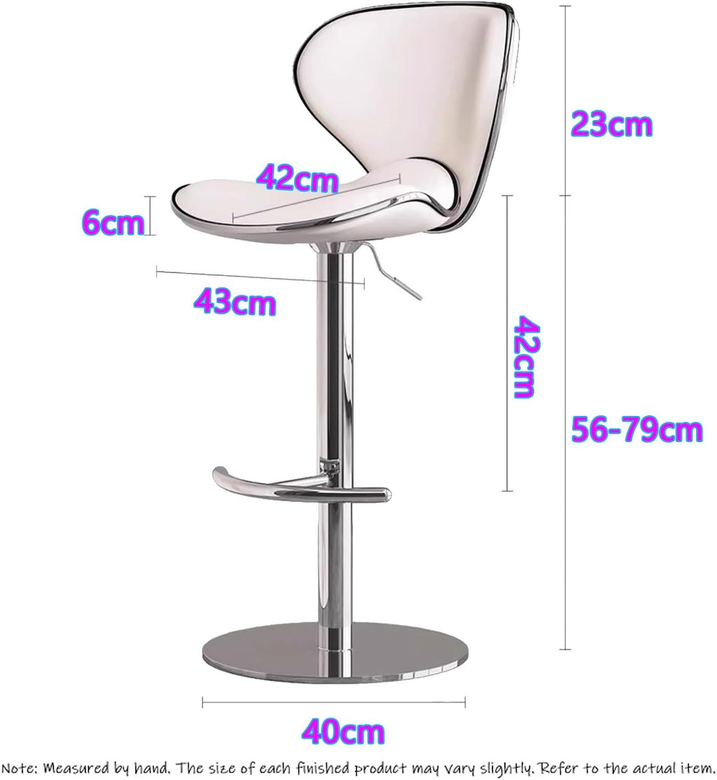 Modern Dining Chair, Conference Room Chair, Tall Executive Office Stools, Simple Bar Stools, for Main Picture Restaurant, Bar, Cafe, Changing Room(Gray)