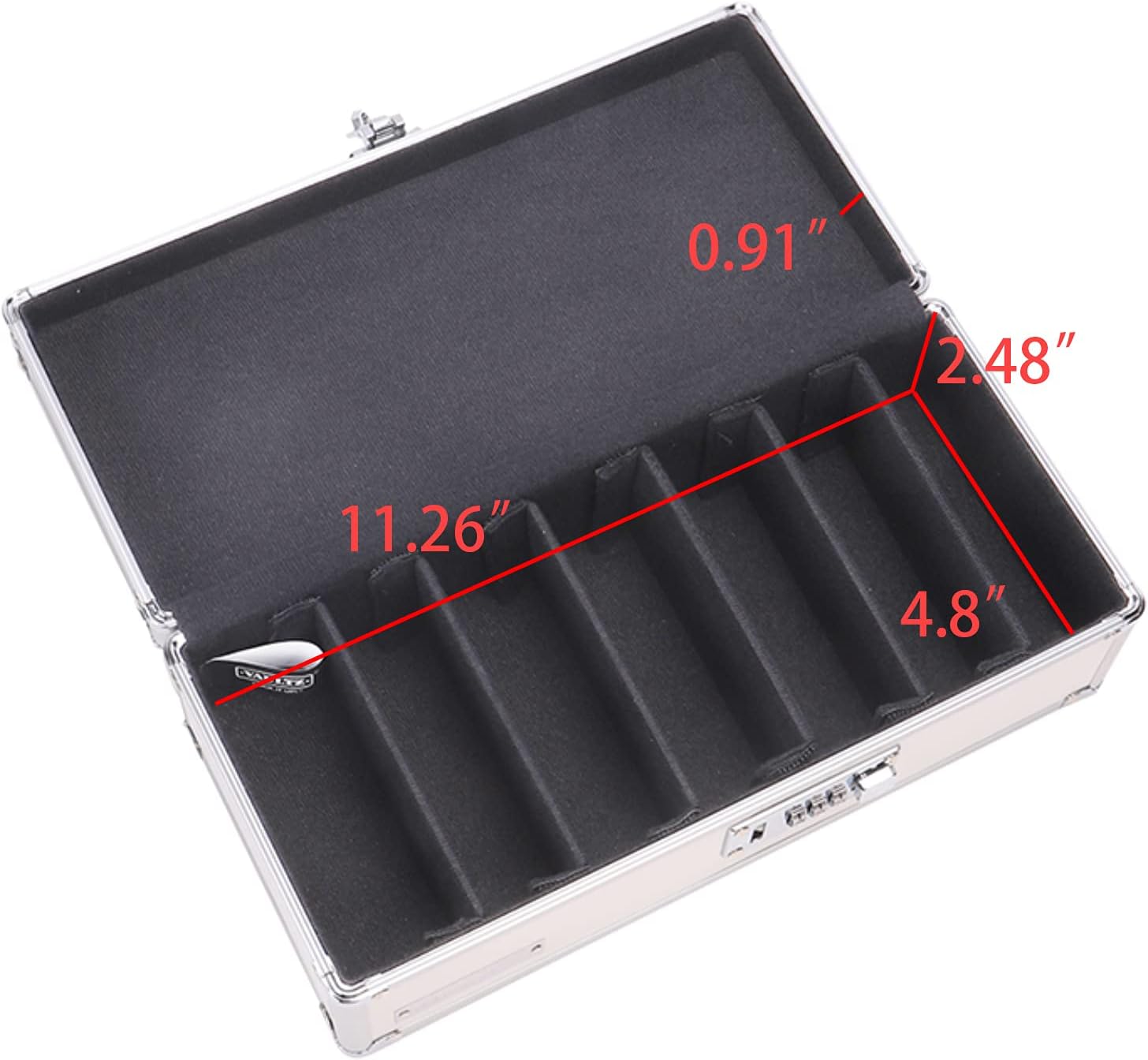 Vaultz Locking Medicine Storage Box with Combination Lock, 3.75" x 11.88" x 5.25", White (VZ00346)