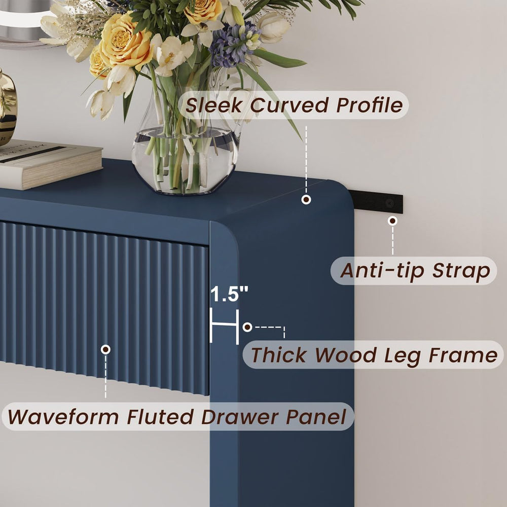 FATORRI Console Sofa Table for Entryway, 47.2 Inch Wood Hallway Tables for Li...