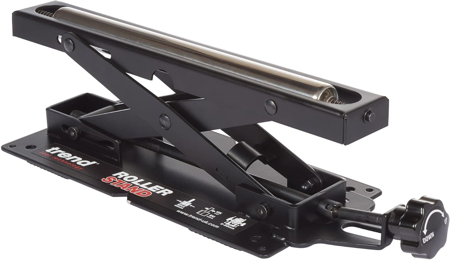 Trend Adjustable Miter Saw Roller Stand, 140 lbs Capacity and Height Adjustment from 2 inches to 6.3 inches, R/STAND/A