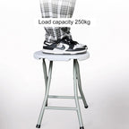 Folding Stool - Folding Chairs for Outside, Backless Stool with Capacity for Kitchen Or Rec Room - Portable(Yellow)