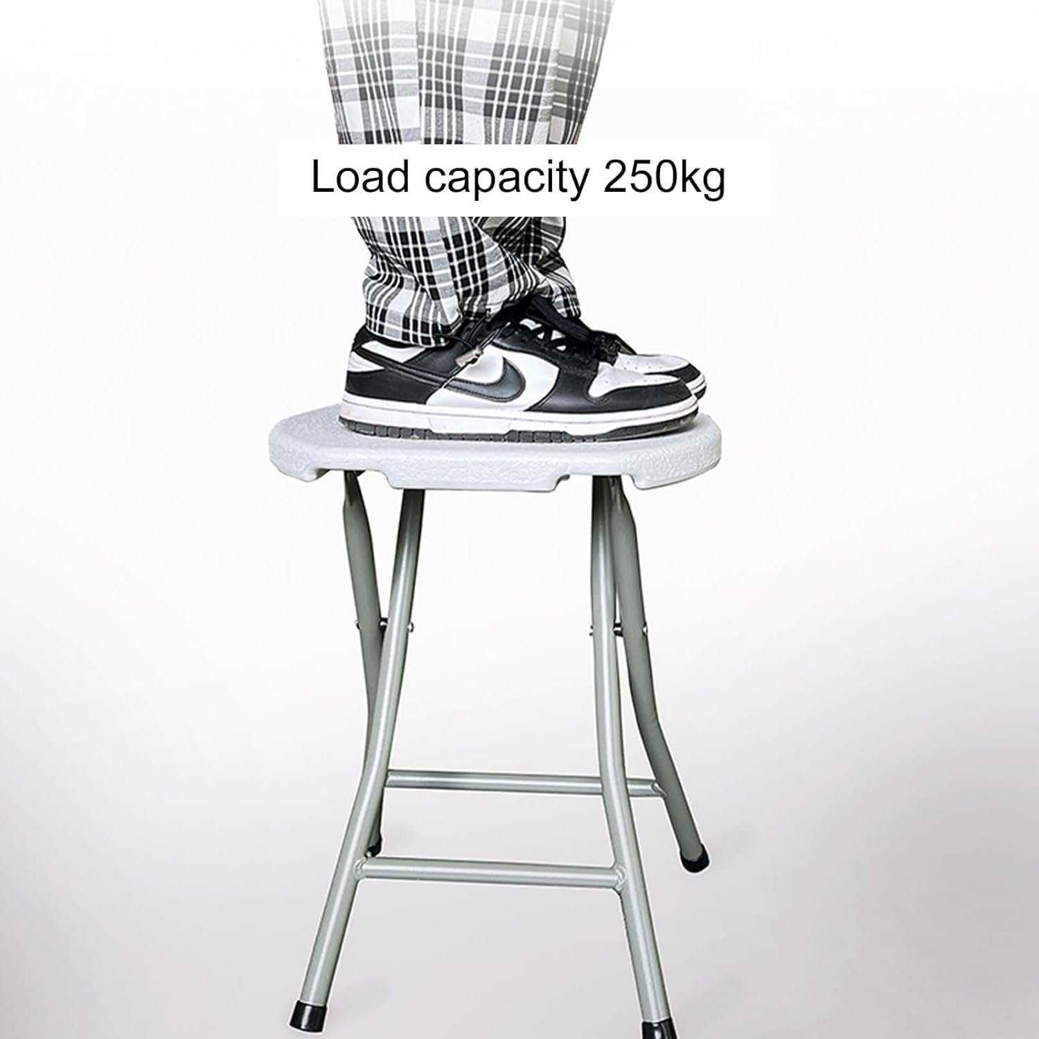 Folding Stool - Folding Chairs for Outside, Backless Stool with Capacity for Kitchen Or Rec Room - Portable(Yellow)