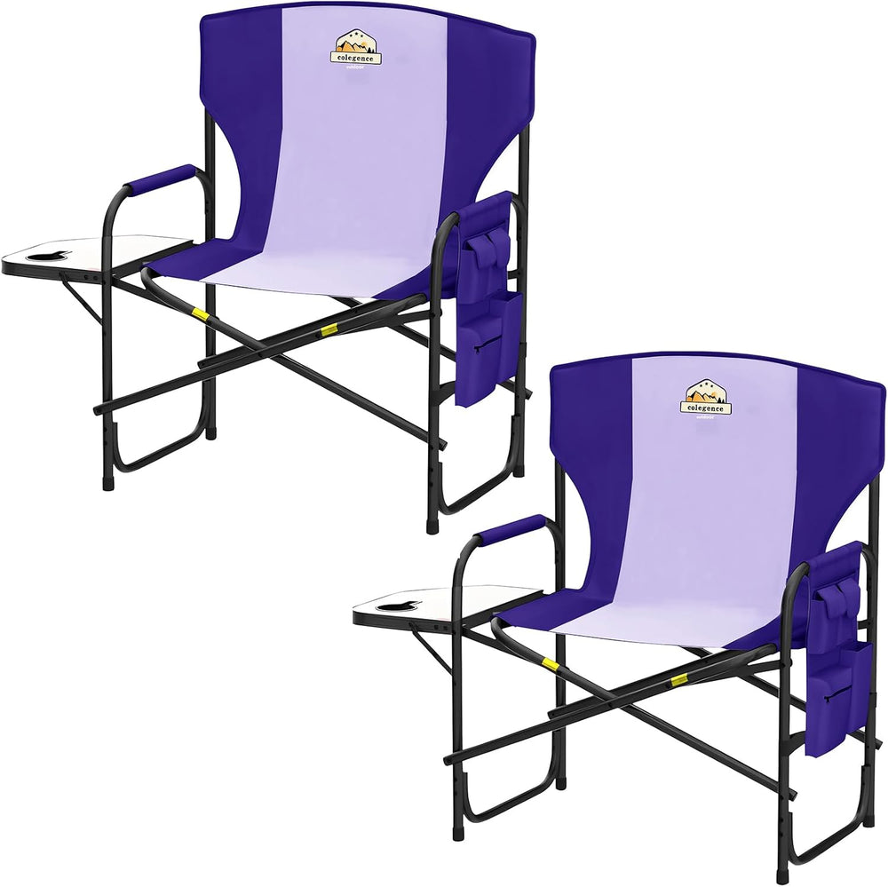 Colegence Oversized Directors Camping Chair Set of 2 Support 600 LBS, Heavy D...