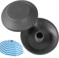 Garneck 2 Pcs Patio Umbrella Top Screw Caps, Replacement Parts | gray plastic, 4.4 x 4.4 x 1.02 in, screw-on fitting for Roman umbrella cantilever umbrella tops for terrace garden outdoor