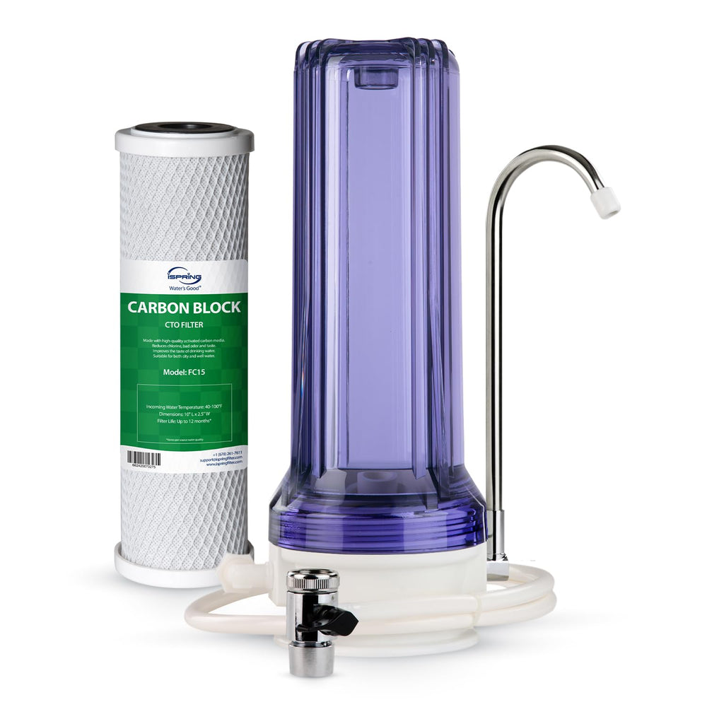 iSpring CKC1C Chlorine Removal Countertop Water Filter System, 10000 Gal