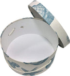 Sarah's Hat Boxes Classic Shells Hat Box – 16.75" x 8.5" (Dia. x Ht.) Handmade in USA – Odorless Non-Toxic Adhesive, Cording Handle – Premium Storage for Hats & Accessories