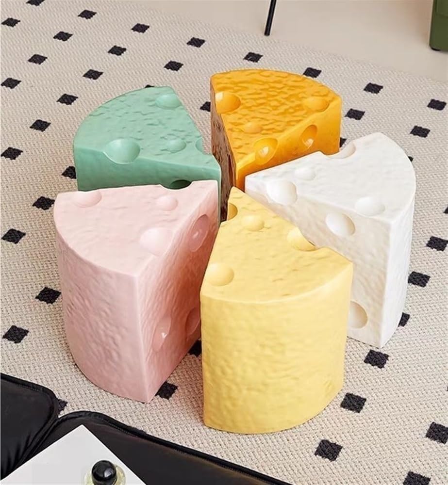 Coffee Table Cheese-Shaped Triangle Resin Side Table Multifunctional Sofa Sto...