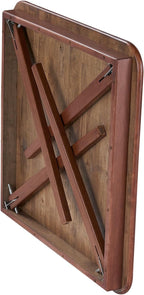 Stakmore Classic Straight Edge Solid Wood Folding Card Table, Cherry Frame