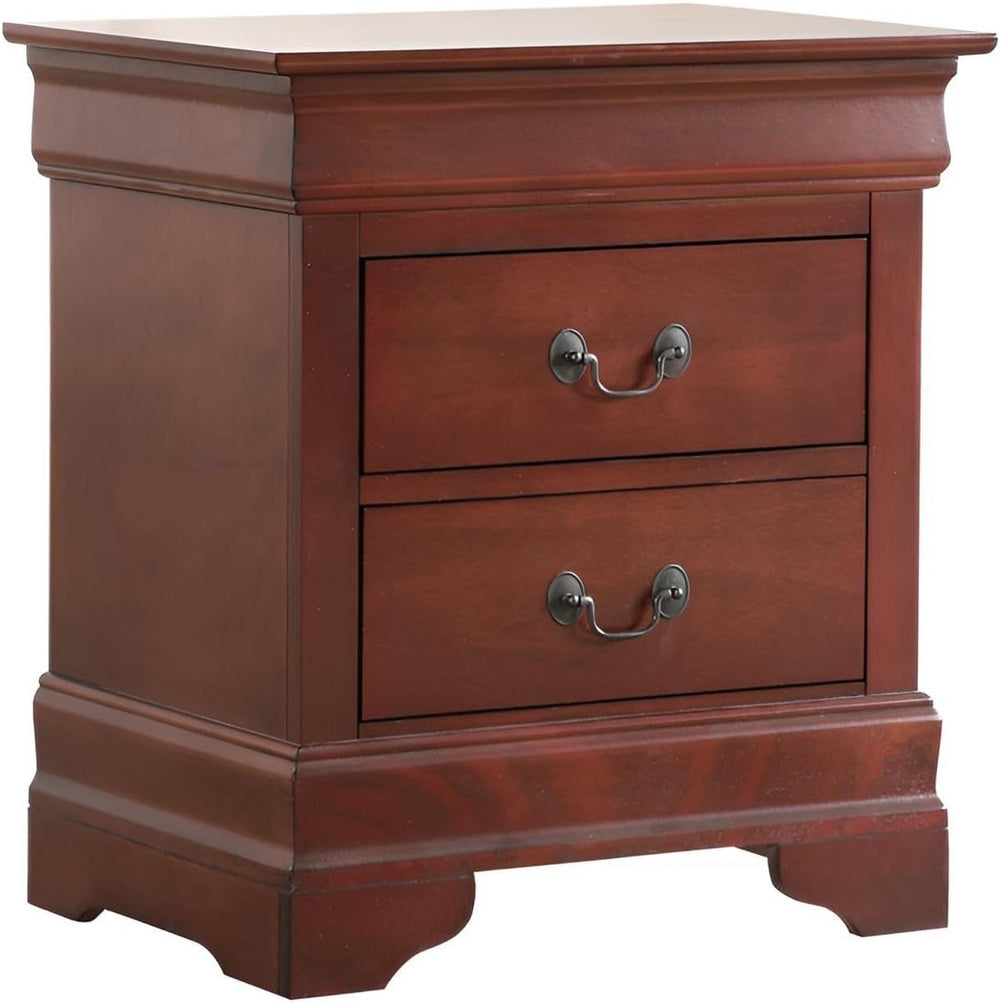 Elegant Traditional Cherry Nightstand,for Small Spaces