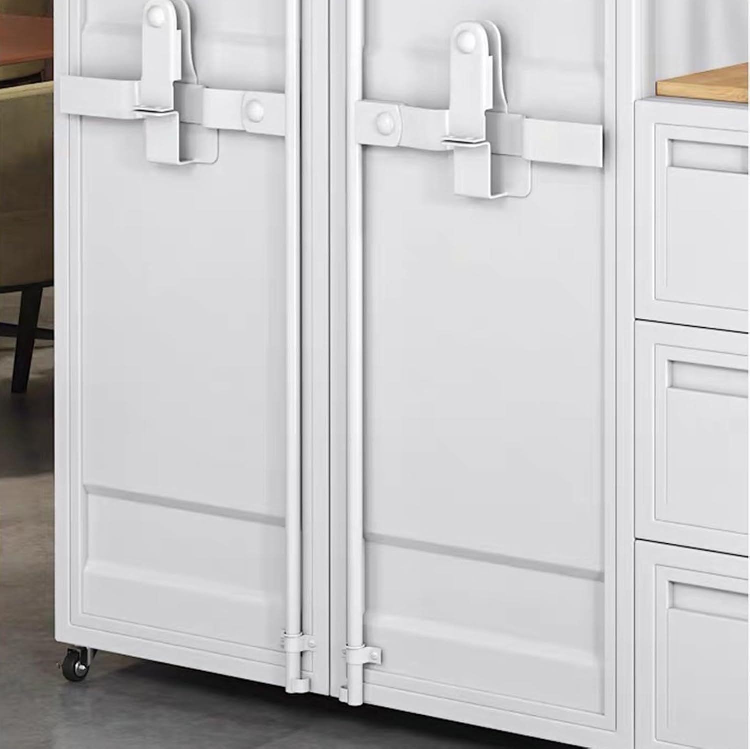 Bookshelf Room Divider, Ladder Cube Storage Bookcase Cubical Shelves | Wooden L-Shaped, Storage Organizer Bookshelf Room Divider Reversible Organizer For Home & Office(White)