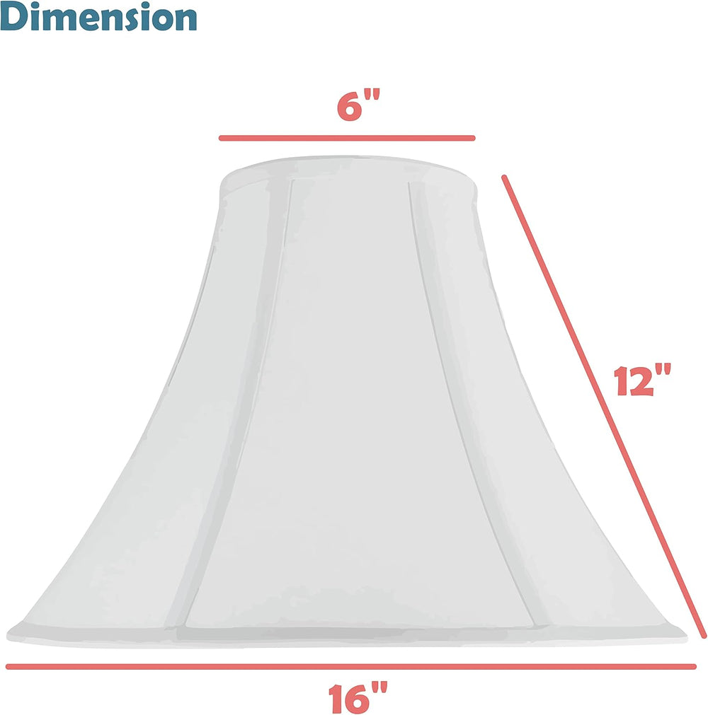 Aspen Creative 38003 Transitional Bell Shape Spider Construction Lamp Shade i...