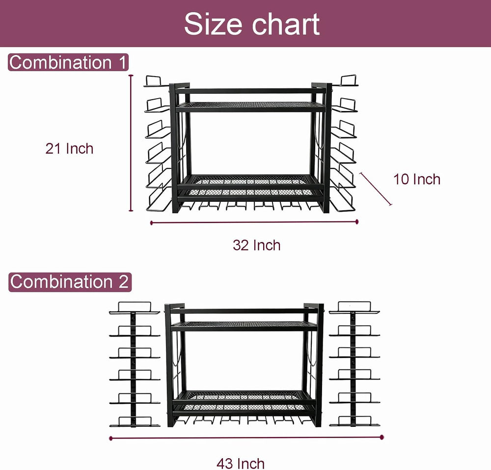 Wine Rack for Wall - Wine Bottle Holder Display Storage for Kitchen, Home Bar...
