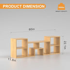 Lightdot 65 inch TV Stand, Modern Entertainment Center with Storage Open Shelf Large Capacity for Collection, Media TV Table Consoles for Living Room/Bedroom/Sofa Cabinet, Easy Assembly - Walnut