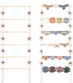 SNOWSTAR Flower Hair Claw Clip Organizer,Hanging Hair Clip Holder and Storage for Women Girls,Claw Clip Hanger Home Decor for Wall,Door,Closet