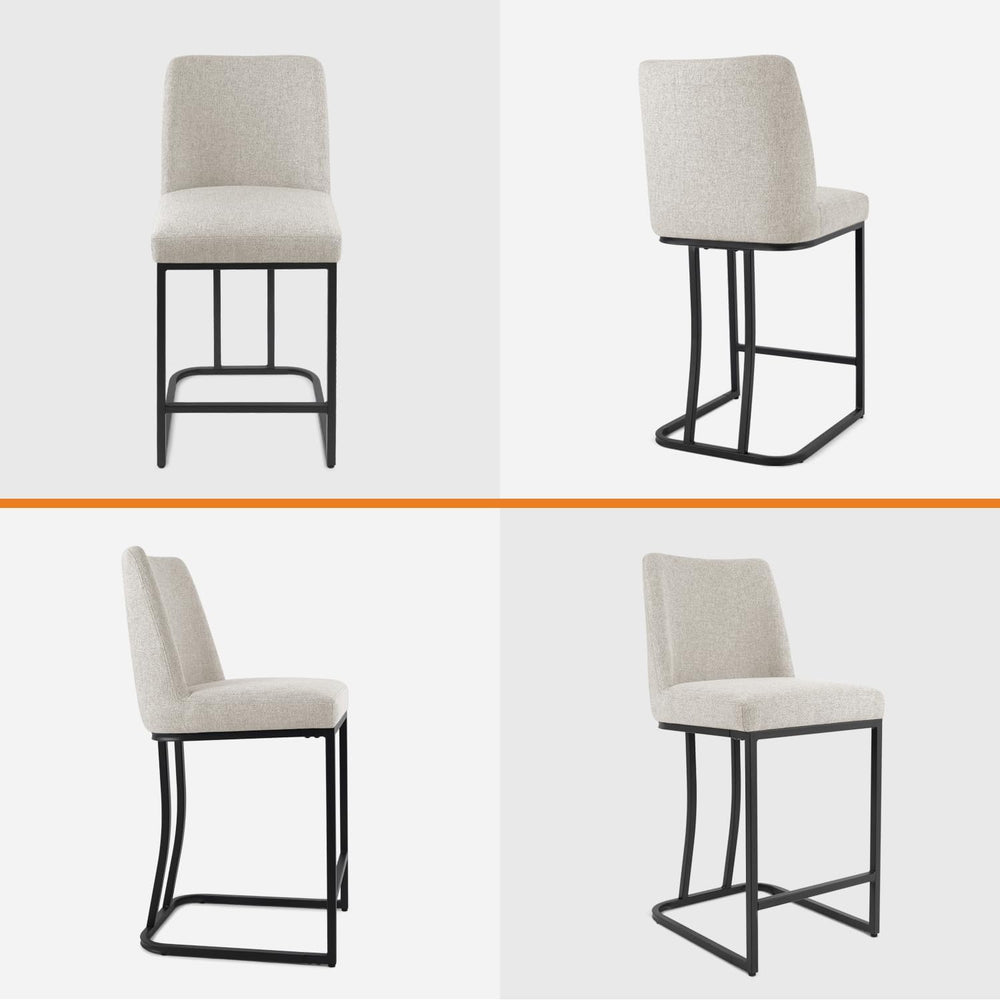 Counter Height Bar Stools Set of 4, 24 Inch Seat Height Bar Chairs for Kitche...