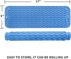 Silicone Dish Drying Mat for Multiple Usage,Easy clean,Eco-friendly,Heat-resistant Silicone Mat for Kitchen Counter,Sink,Bar,Bottle,or Cup Lichen Blue M 17 inches x 6 inches
