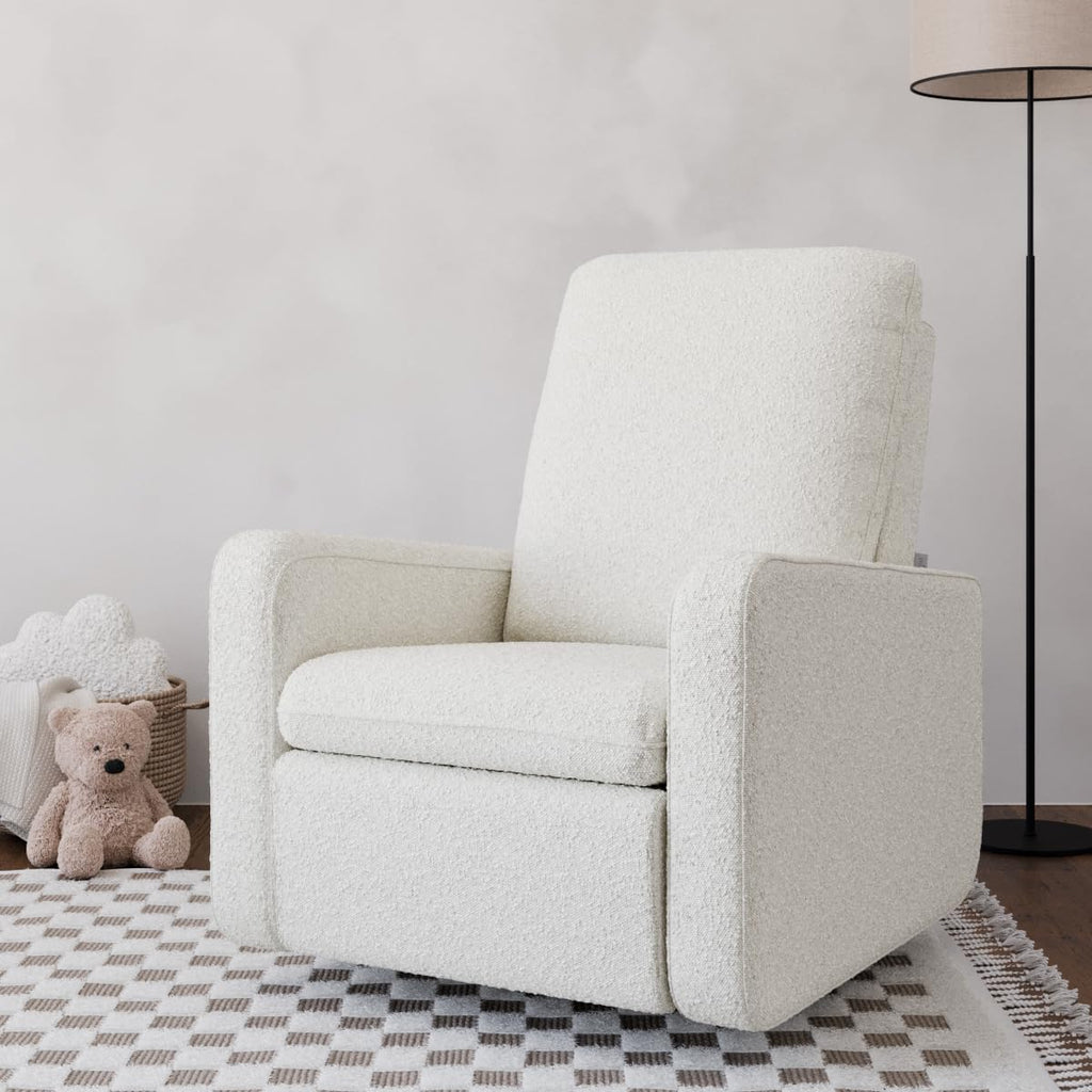 Graco Teddi Nursery Power Recliner Swivel Glider, Ivory Boucle | Electronic Power Recline, OEKO-TEX 100 Certified, USB-A & USB-C Charger, Premium Cushioning & Comfort, Glider Rocking Chair