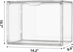 Purse Organizer for Closet, Handbag Storage Organizer Stackable Display Box with Magnetic Door, Acrylic Display Case for Collectibles, Closet Storage Bins for Figures, Wallet, Dolls