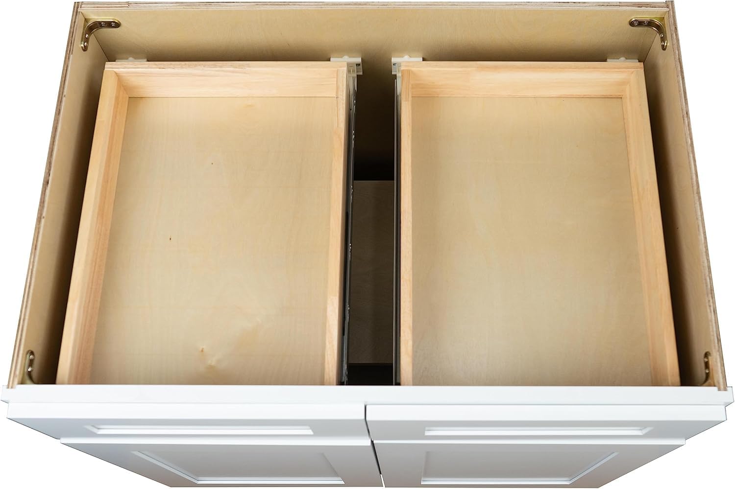 Hollywood Fabiani Design Base Kitchen Cabinet - 30 in. W x 24 in. D x 34.5 in. H, Shaker White, Solid Wood Frame, 1/2-Inch Cabinet-Grade Plywood Box, Soft-Close Door, Ready to Assemble