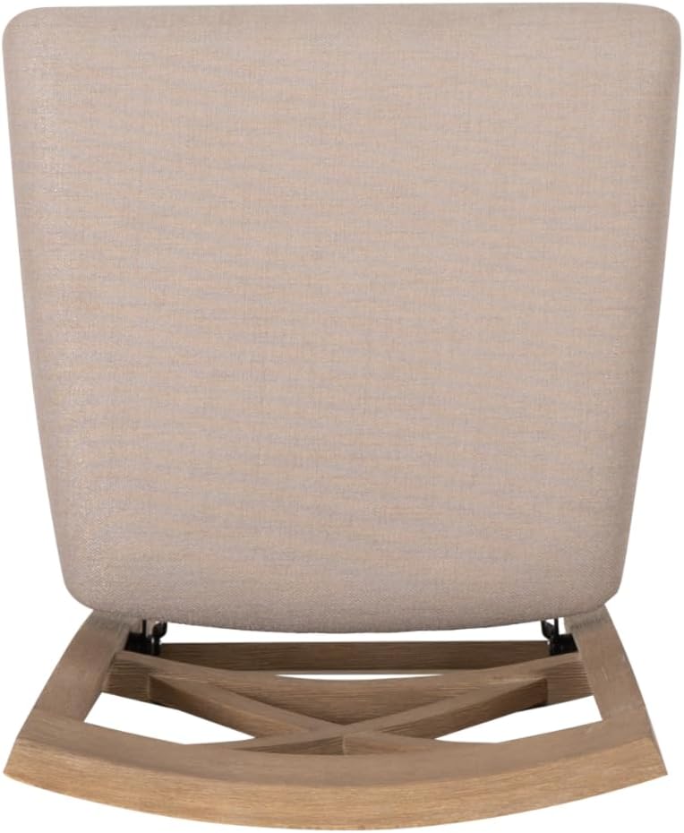 Linon Triena X Back Neutral Greywash Wooden Fully Assembled Folding 24 Inch S...