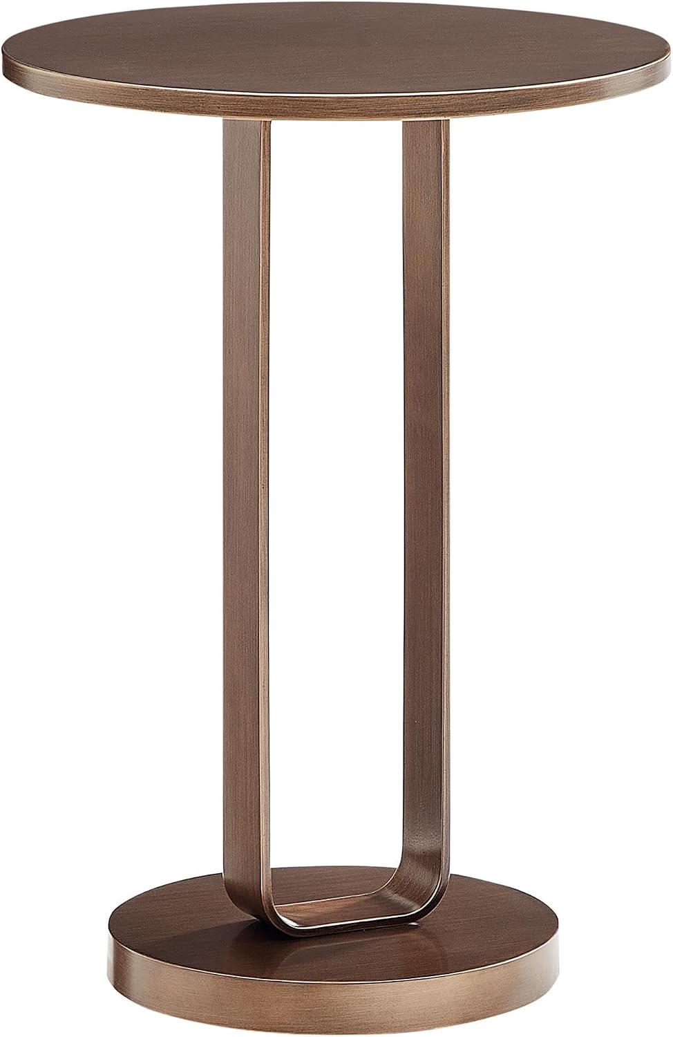 Tallulah Antique Bronze Metal Round Accent Table
