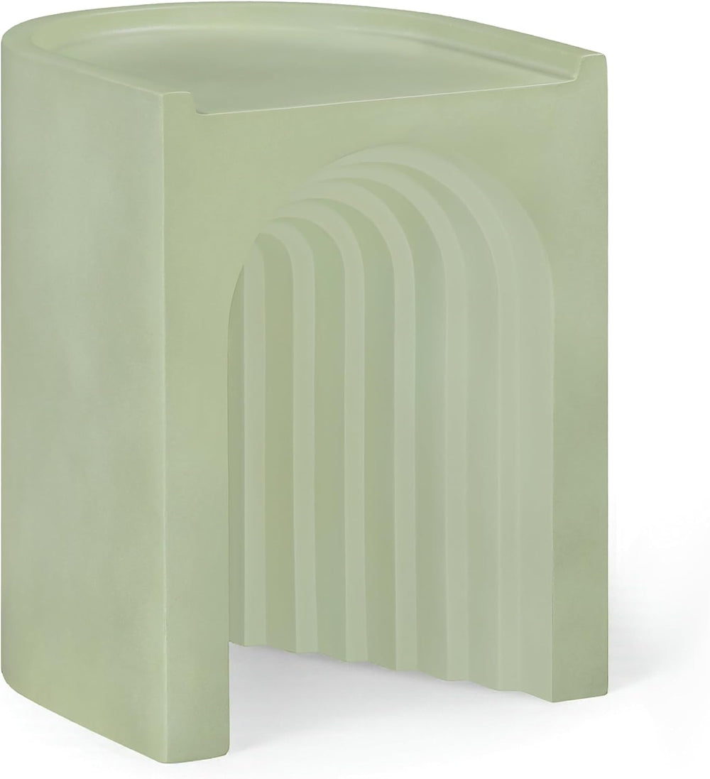Meridian Furniture 646Green-ET Avenda Collection Art Deco End Table with Fini...
