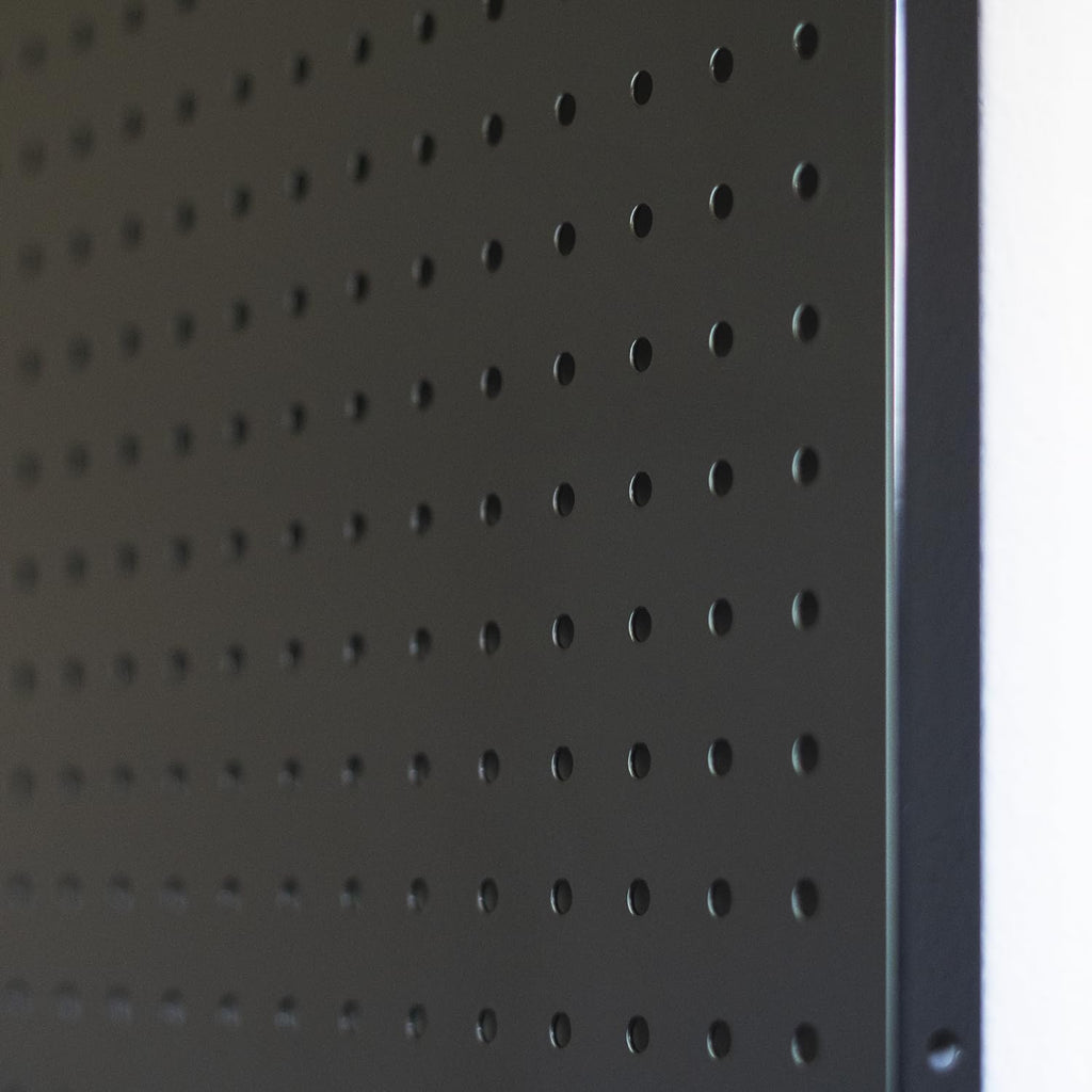 Metal Pegboard 16-Inch Tall x 20-Inch Wide Heavy Duty Wall Organizer for Home Garage Tool Storage 4pcs Black