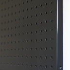 Metal Pegboard 16-Inch Tall x 20-Inch Wide Heavy Duty Wall Organizer for Home Garage Tool Storage 4pcs Black