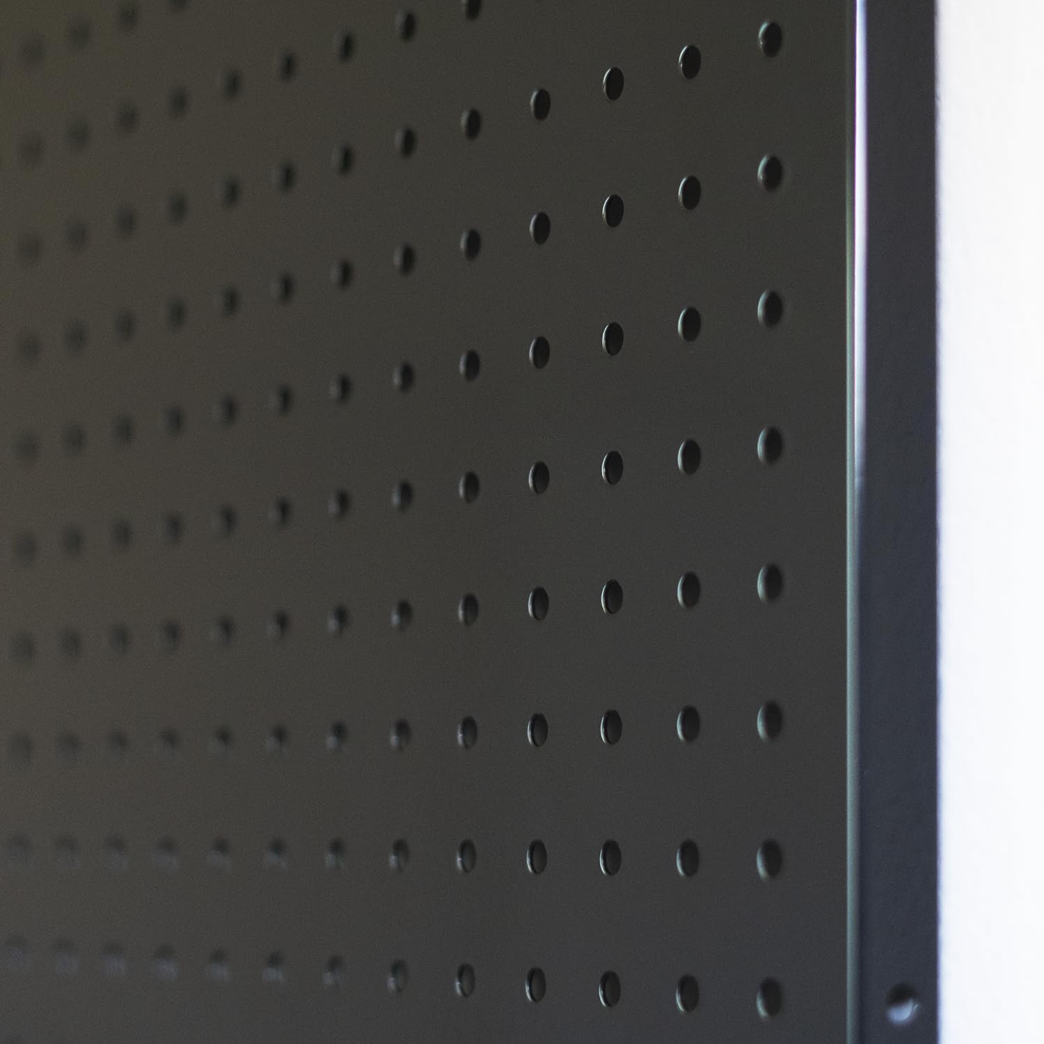 Metal Pegboard 16-Inch Tall x 20-Inch Wide Heavy Duty Wall Organizer for Home Garage Tool Storage 4pcs Black
