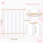 Hair Bow Holder Organizer for Girls Hair Bows,Hair Accessories Headband Organizer Bow Storage Hanger for Baby Girls Wall Hanging Decor for Toddler Girls (White B)
