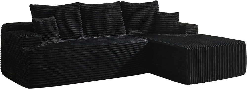 96" Cloud Sectional Couches for Living Room, L Shaped Couch with Deep Se...