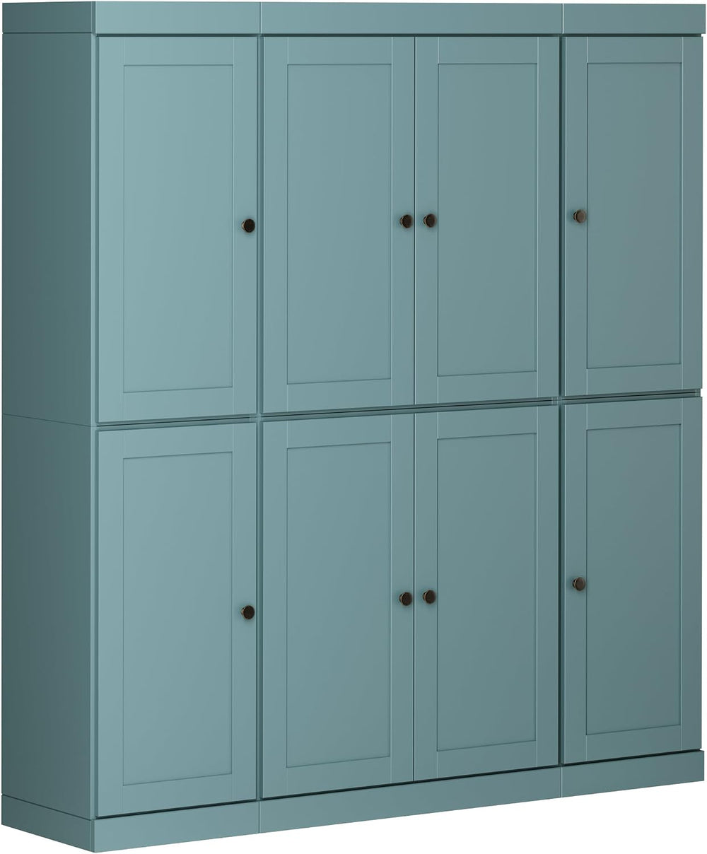 Palace Imports Solid Wood Pantry Cabinet - 71.5" Tall x 65" Wide - ...