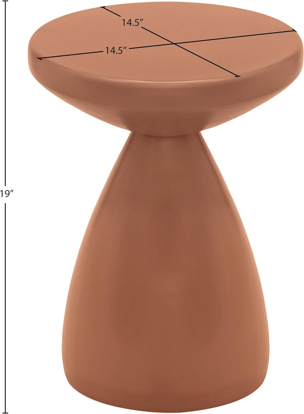 Meridian Furniture 99026Terracotta-ET Anika Collection Modern | Contemporary ...