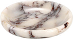 Hipiwe Decorative Key Holder for Entryway Table Round Key Bowl Marble Nightstand Organizer for Candle Jewelry Tray for Earrings Necklaces