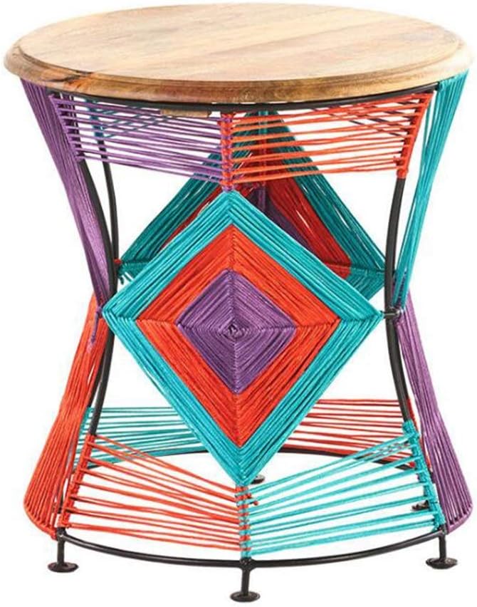 Telephone Table, Small Round Side Table,Coffee Table,Telephone Side Table,Han...