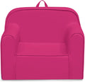 Delta Children Cozee Chair -Foam Kids Chair for Ages 18 Months and Up, Hot Pink