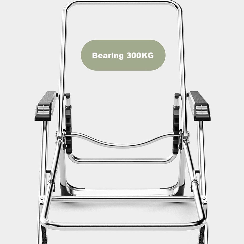 Lawn Recliner Folding Portable Chaise Lounge, Gravity Chair with Detachable Latex Pad, Reclining Patio Lounger(Green)