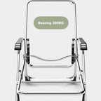 Lawn Recliner Folding Portable Chaise Lounge, Gravity Chair with Detachable Latex Pad, Reclining Patio Lounger(Green)