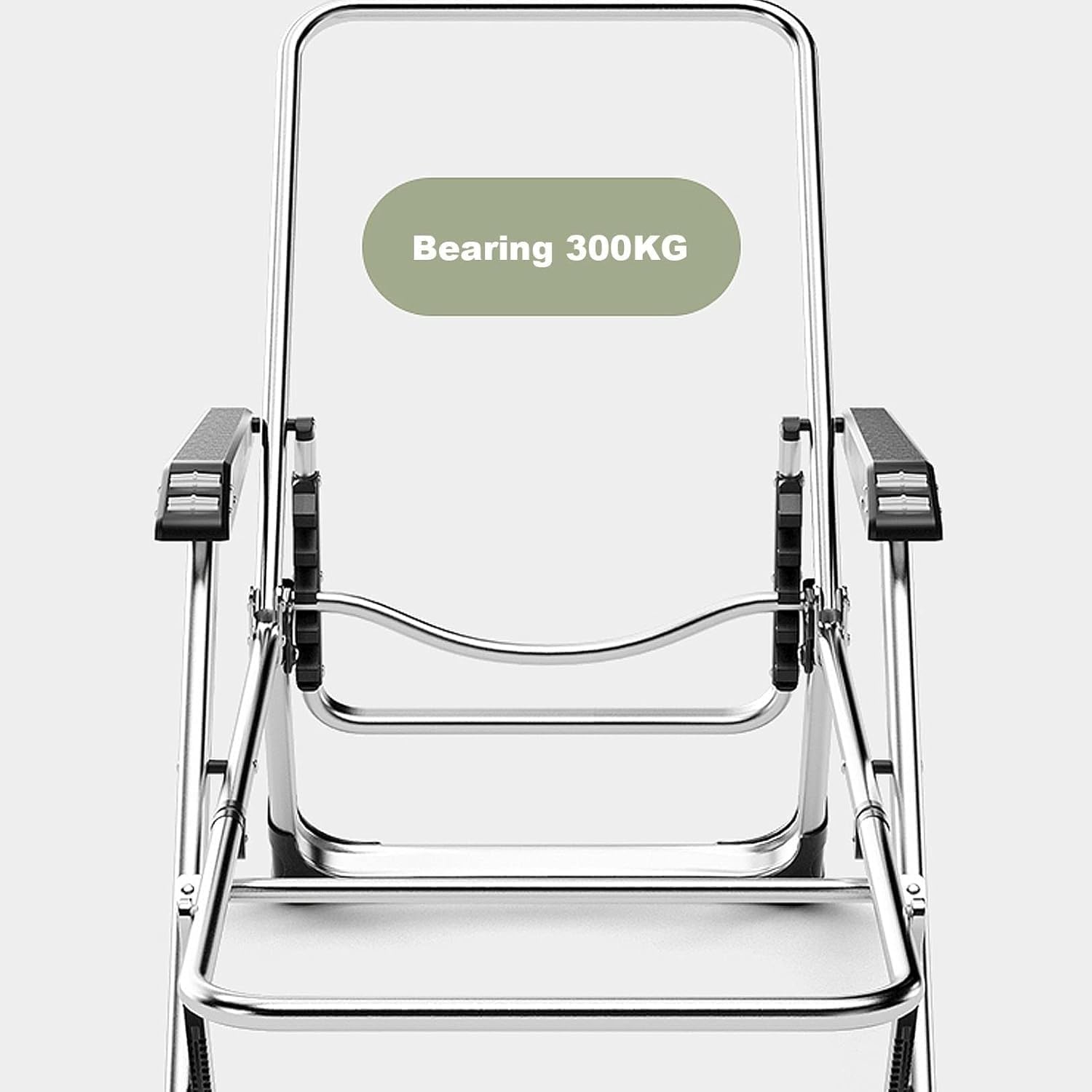 Lawn Recliner Folding Portable Chaise Lounge, Gravity Chair with Detachable Latex Pad, Reclining Patio Lounger(Green)
