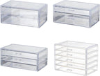 Space Saving Acrylic Cosmetic Storage Drawers Multi Drawers Acrylic Organizer Modern Jewelry Organizer for Organizing Cosmetics and Jewelry