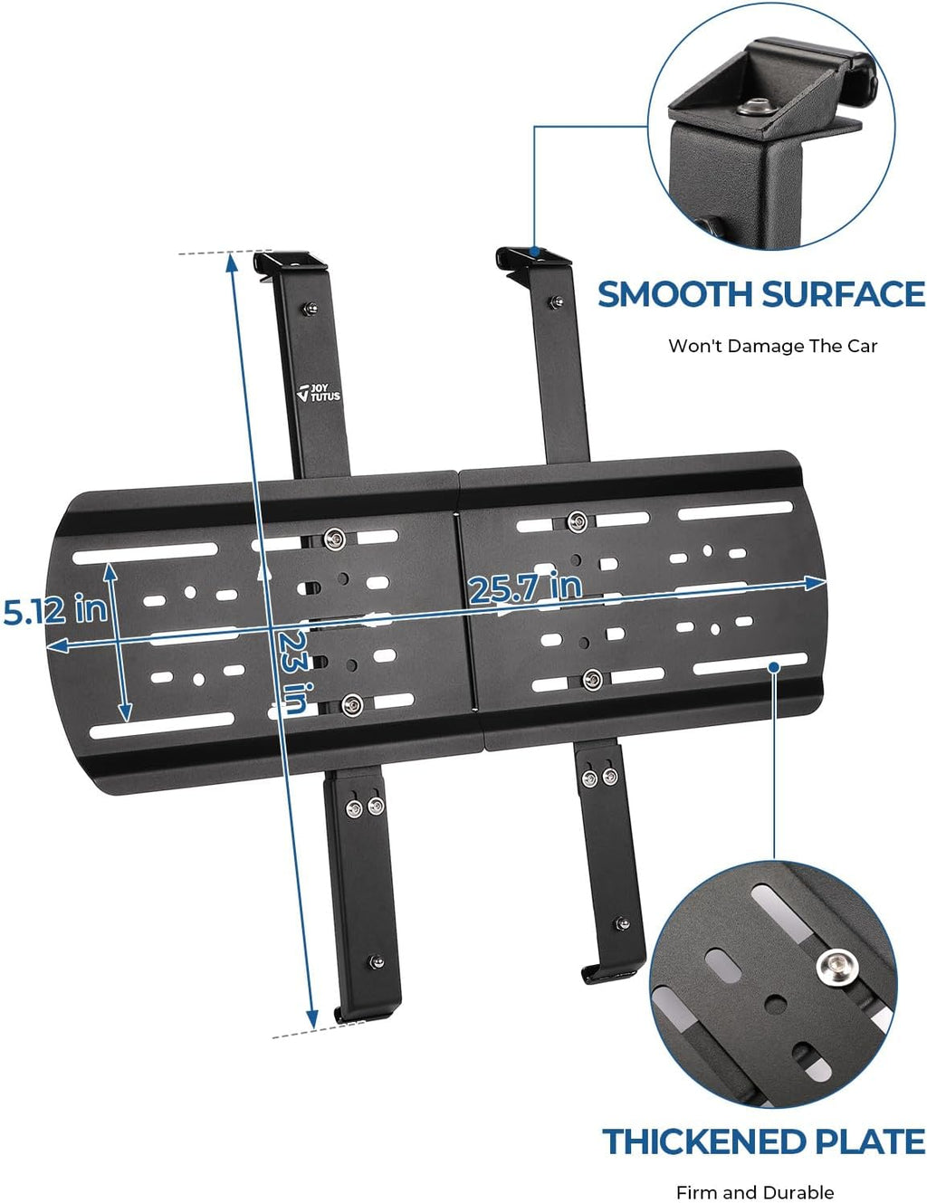 JOYTUTUS Rear Window Storage Molle Panel Kit Compatible with Wrangler JL 2018-2026(Hard Top Only), Wrangler Cargo Bracket for Recovery Traction Boards Gas Can Shovel Mount 2Pcs