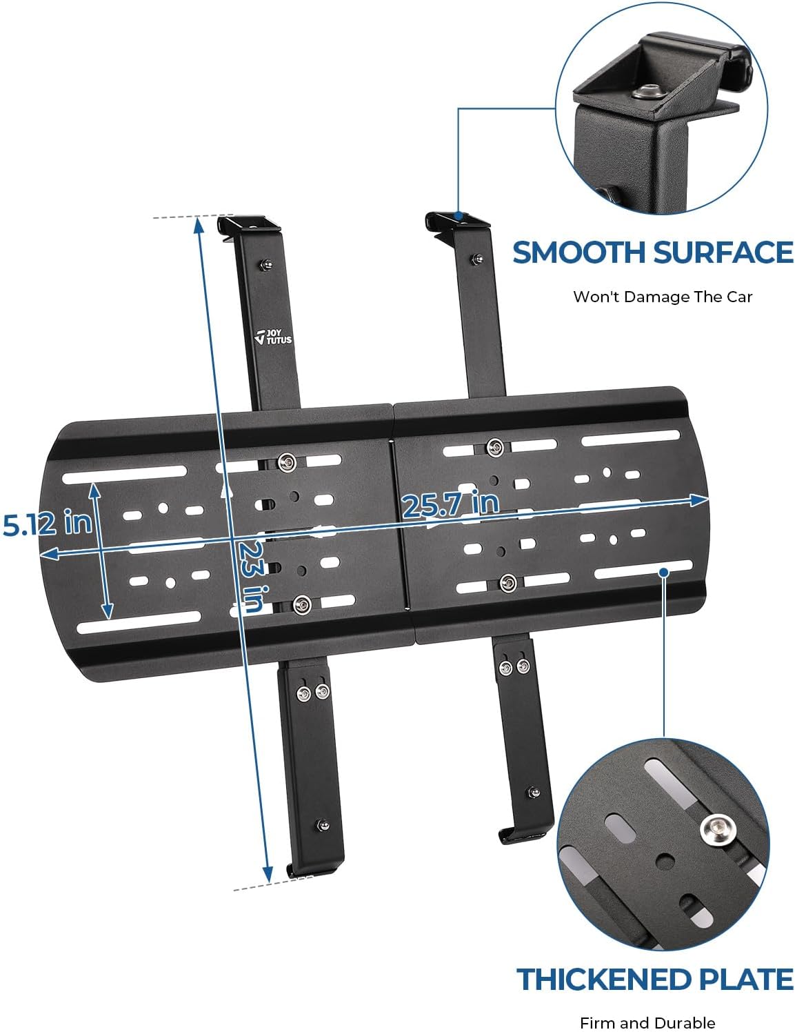 JOYTUTUS Rear Window Storage Molle Panel Kit Compatible with Wrangler JL 2018-2026(Hard Top Only), Wrangler Cargo Bracket for Recovery Traction Boards Gas Can Shovel Mount 2Pcs