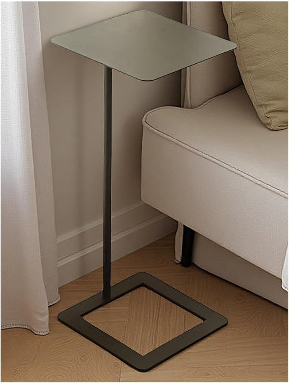 Compact Side Table with Storage Shelf - Multi-Functional End Table for Living...