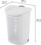 Wheeled Hamper Adult, White