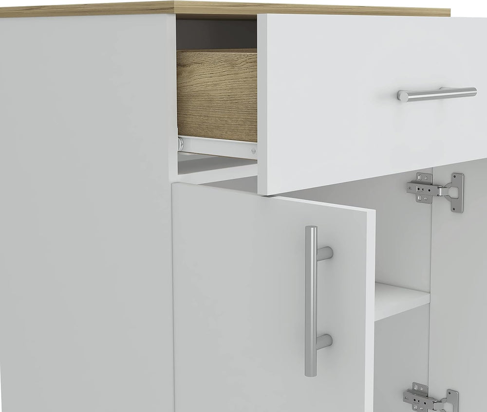 23.6" D*15.9" W*33.5" H Freestanding Storage Cabinet with Dawe...